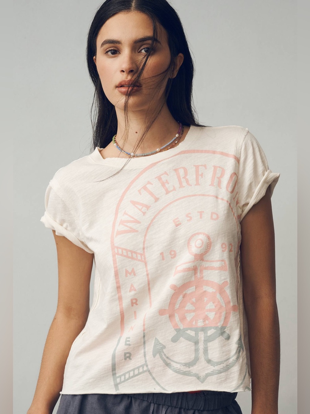 NWOT| Maeve Waterfront Graphic Tee | Size S